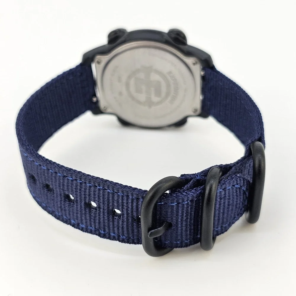 Timex Expedition 866 Men's Watch 39MM NEW Dark Blue Nylon Bands‎ New Battery